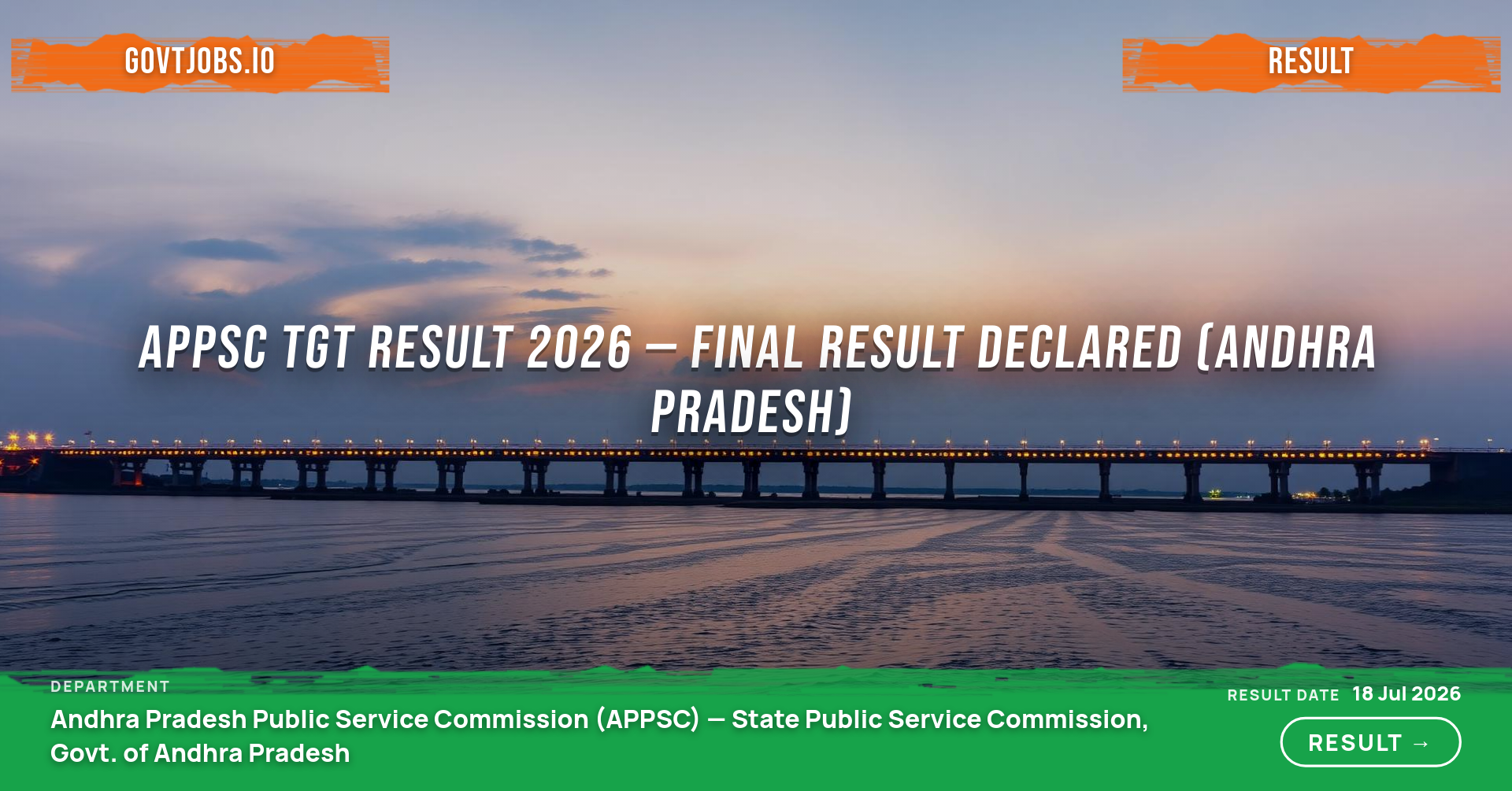 APPSC TGT Result 2026 — Final Result Declared (Andhra Pradesh)