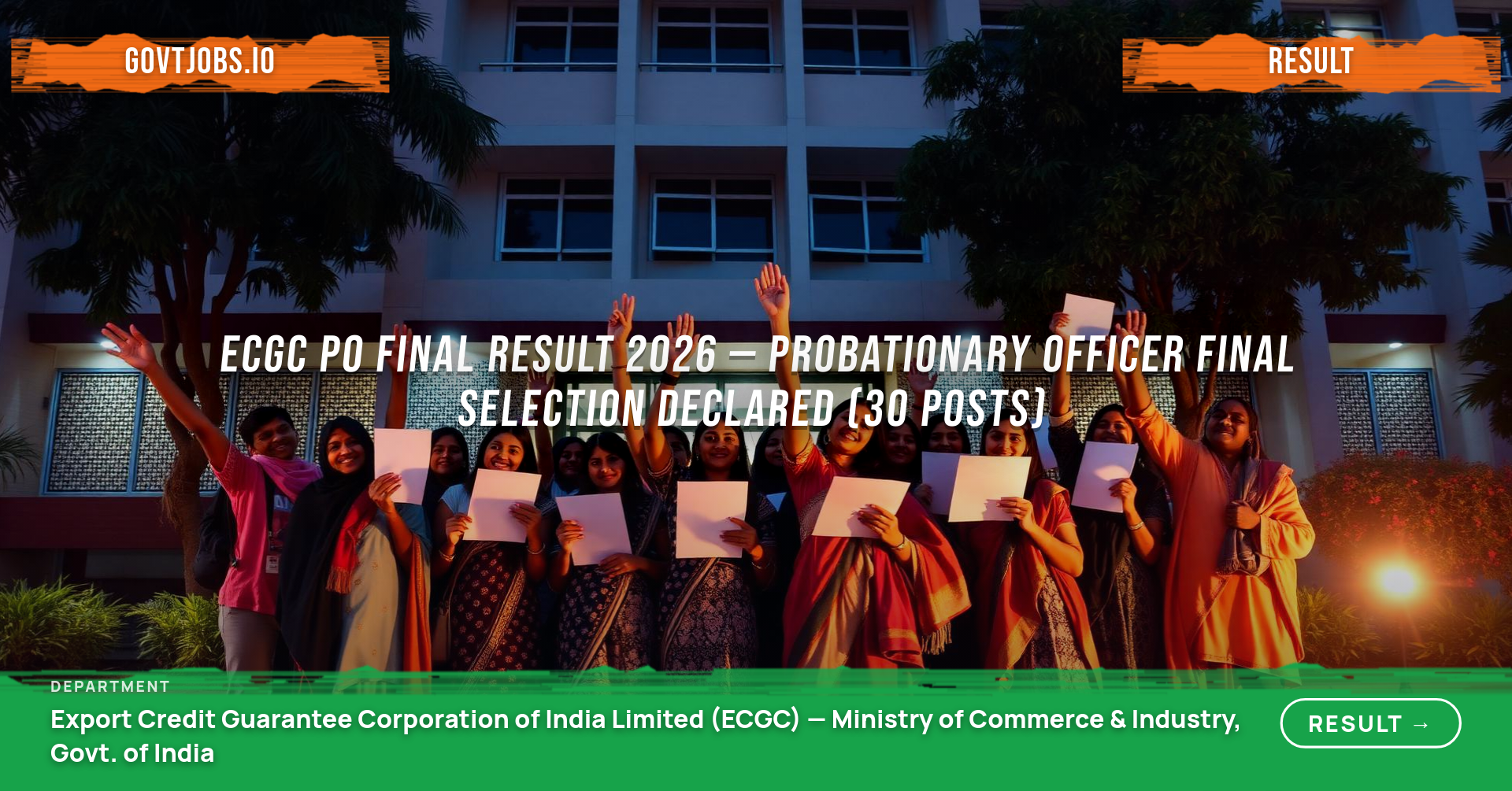 ECGC PO Final Result 2026 — Probationary Officer Final Selection Declared (30 Posts)