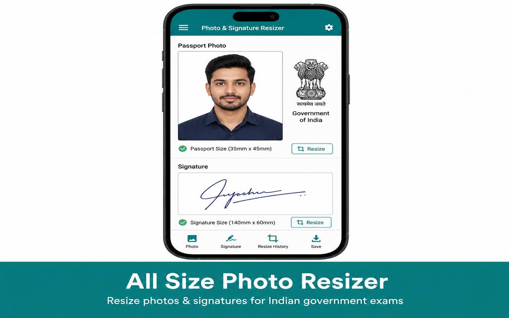 Photo & Signature Resizer